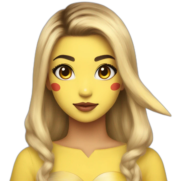 morgane makeup pikachu emoji