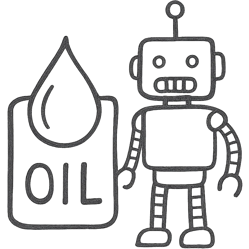 oil and robot emoji