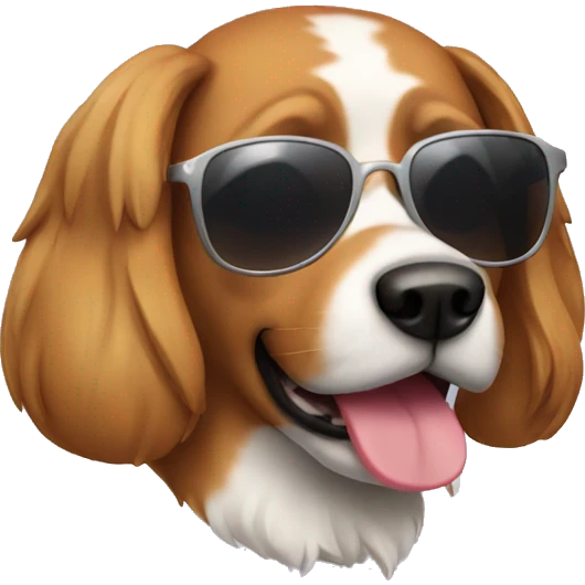 A dog with sunglasses  emoji