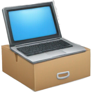 Dropshipiing on computer emoji