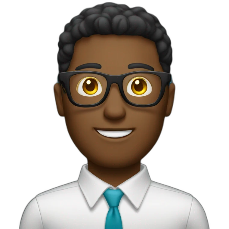 ragazzo con occhiali videomaker emoji