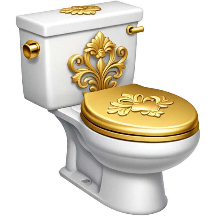 toilet gift gold emoji