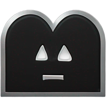 a black grave with the letters RIP on a silver heart emoji