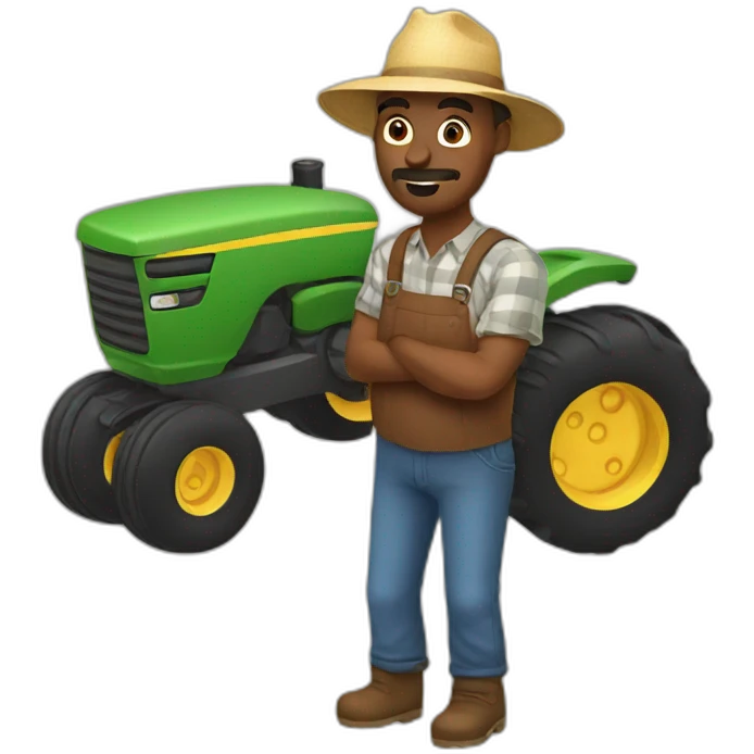 a farmer poor emoji