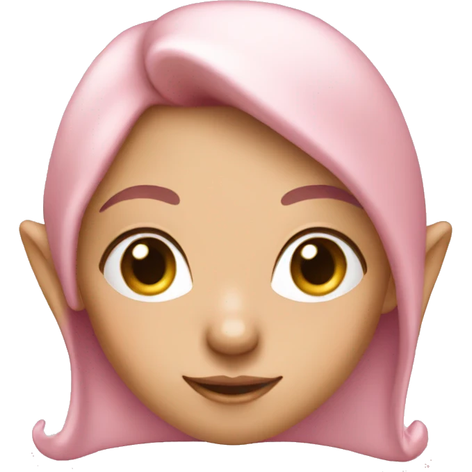 Light pink elf girl emoji