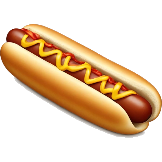 a hotdog emoji