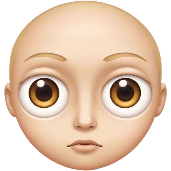 Two large, bulging eyes with a cartoonish look emoji