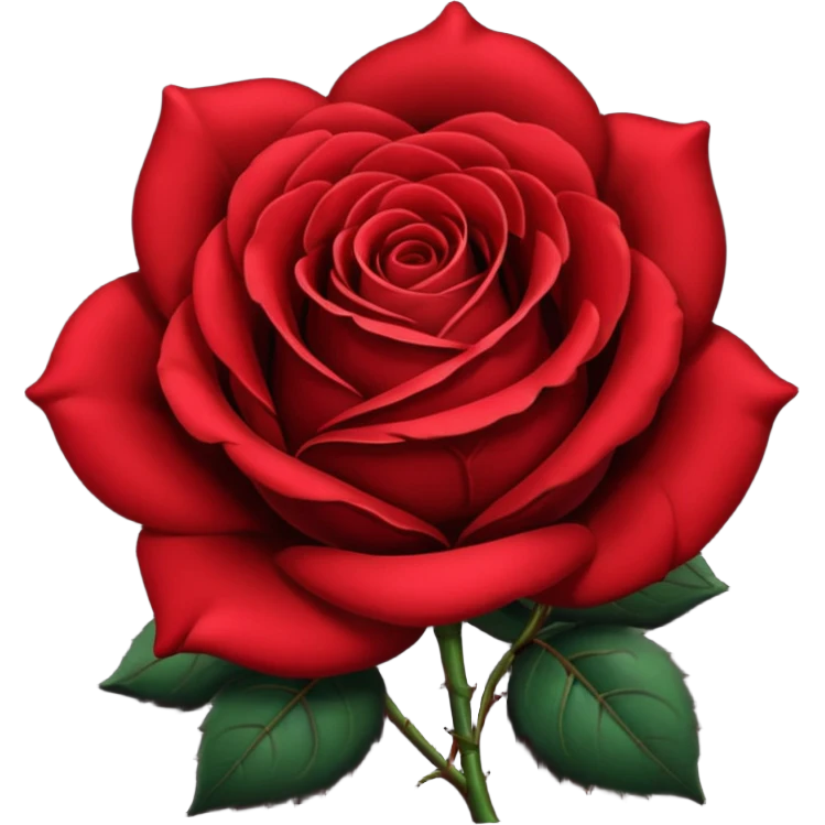 One Black rose emoji