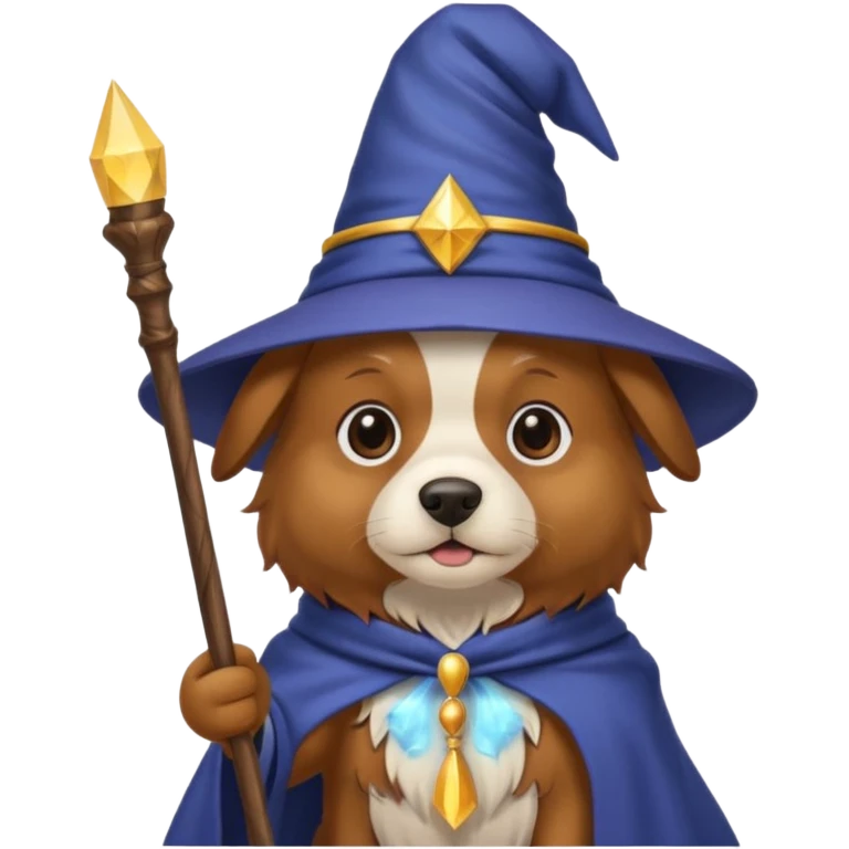 Dog wizard emoji