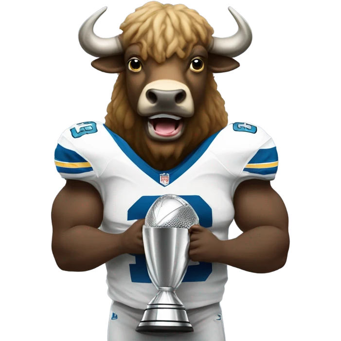 Buffalo lifting the Lombardi trophy emoji