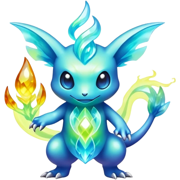 Elemental magical natural Pokémon-Fakémon-creature emoji