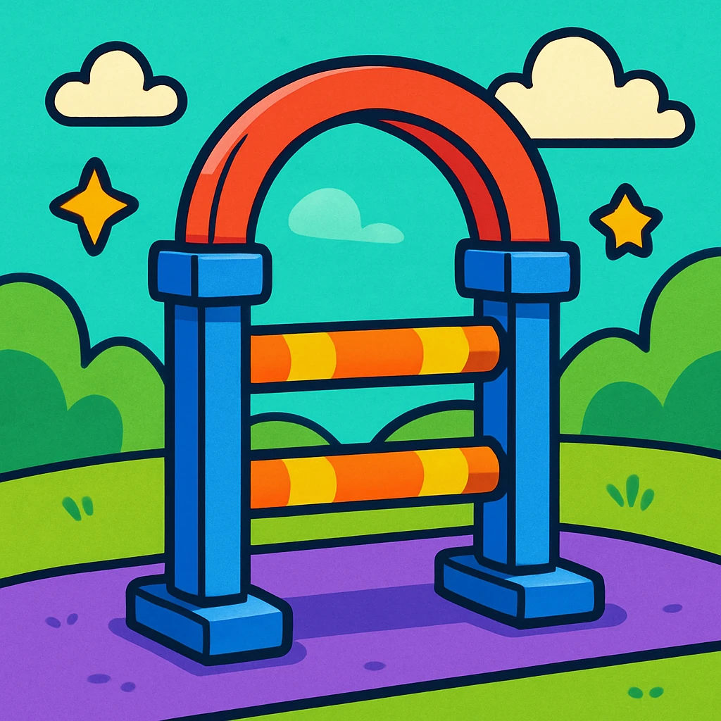 obstacle, playful cartoon style emoji
