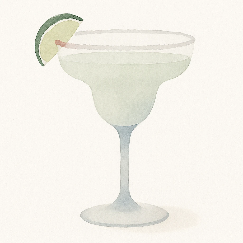 margarita in a margarita glass emoji