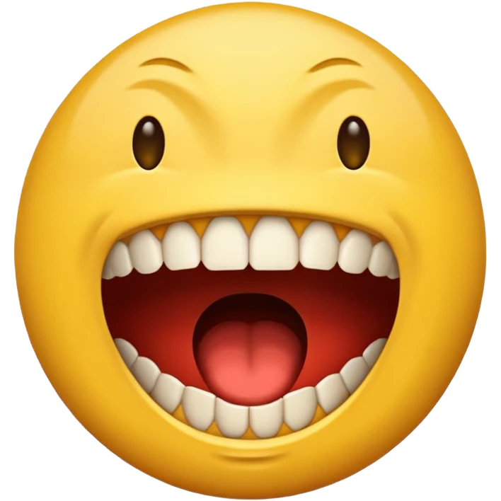 A wtf emoji, with letters emoji