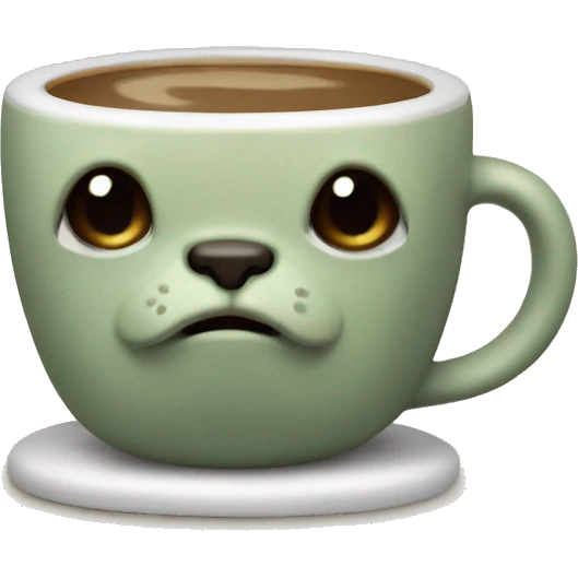 Grogu drinking coffee emoji