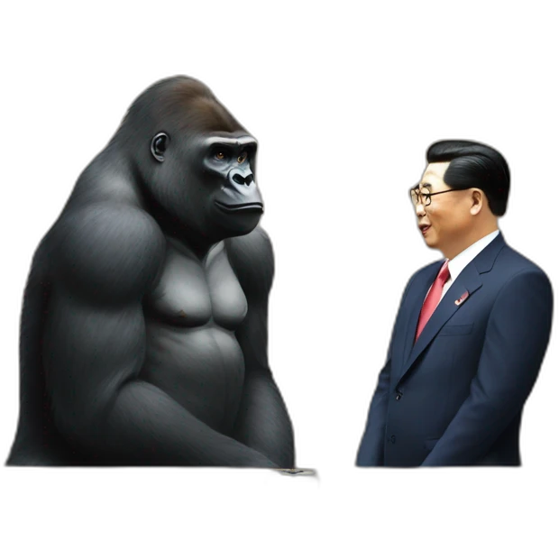 Gorilla meeting Kim yong un emoji