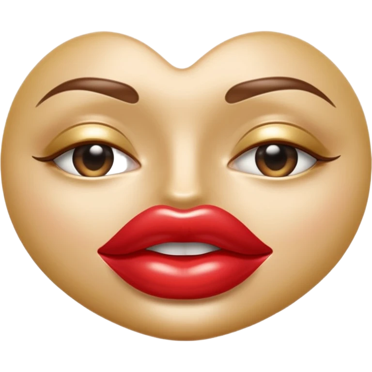 A seductive pair of slightly parted lips emoji made of liquid silver chrome, smooth glossy metallic surface, soft sensual curves, subtle reflections, luxury sexy aesthetic, minimal iOS emoji style, centered composition, clean white background, soft studio lighting, no text emoji