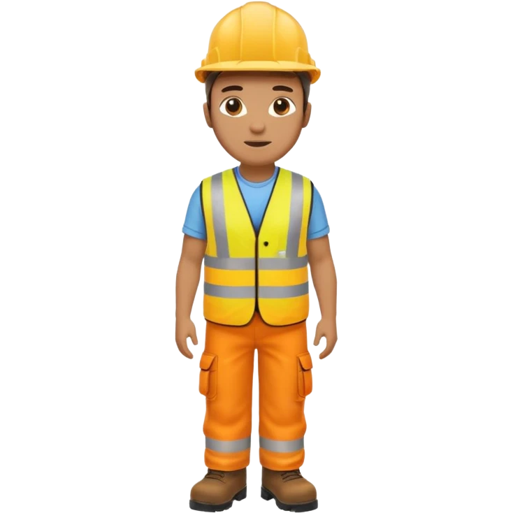safety manager standing full body emoji