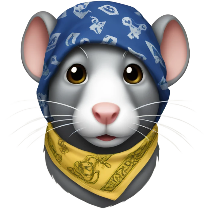 Rat with bandana emoji
