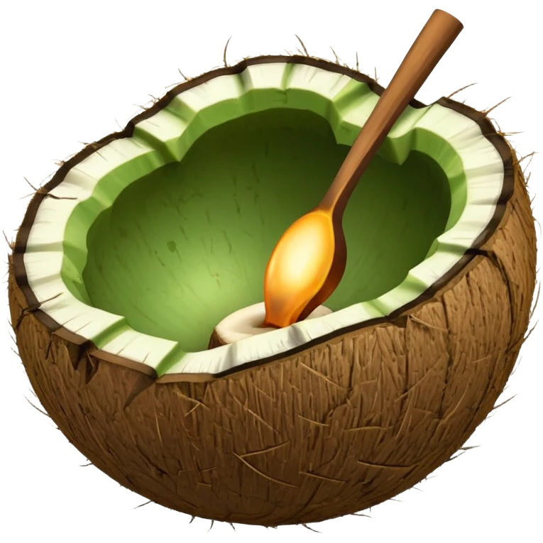 Green Coconut shell emoji