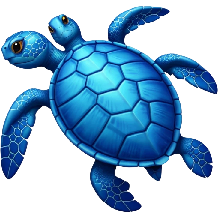 Bleu turtle  emoji