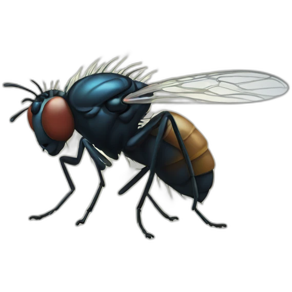 Fly hitting a man emoji