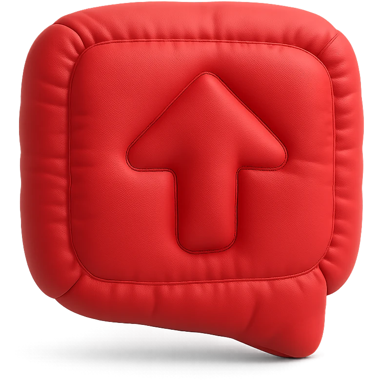 red icon in a soft, rounded style emoji