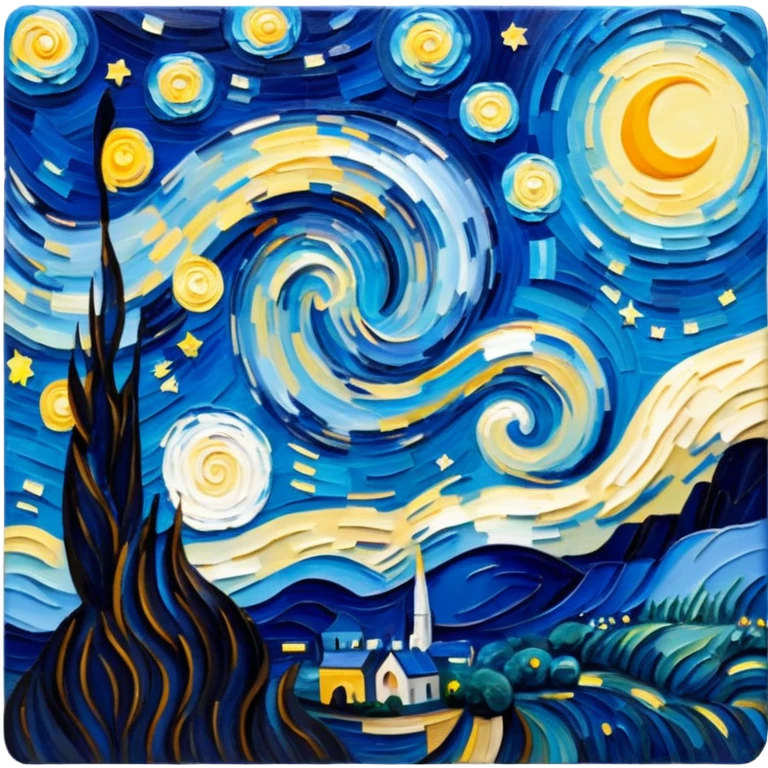 The starry night vang gogh  emoji