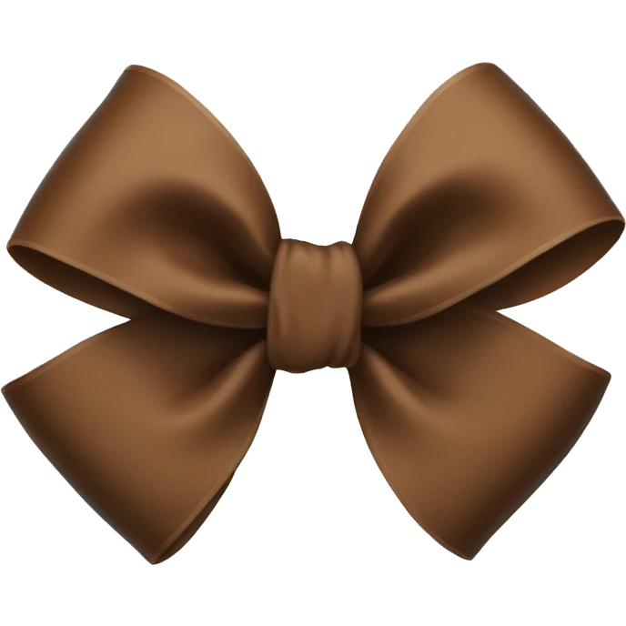 Brown bow emoji