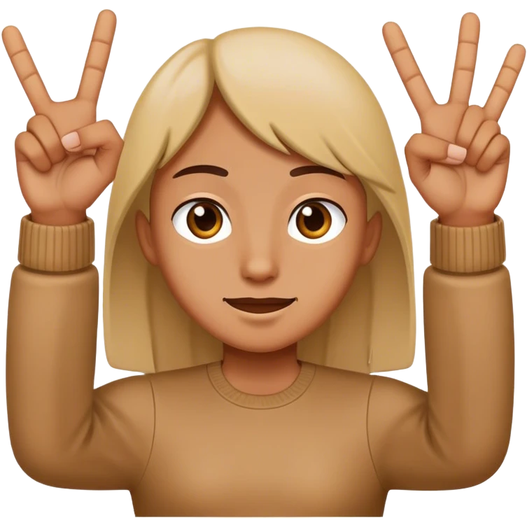4 fingers up emoji