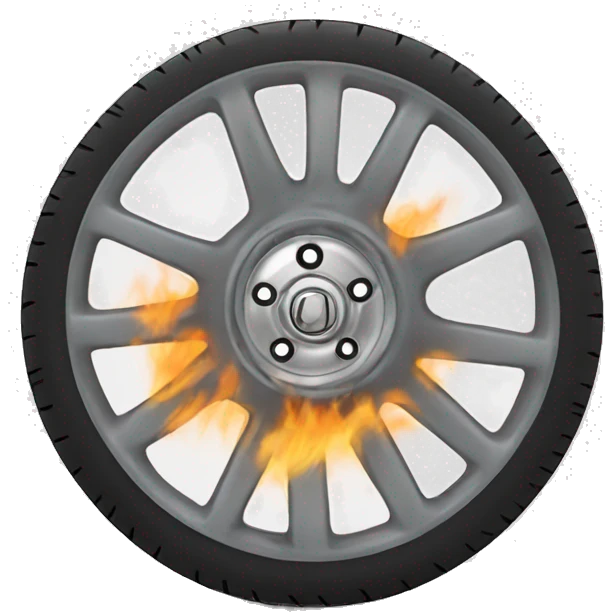 burnout wheel emoji
