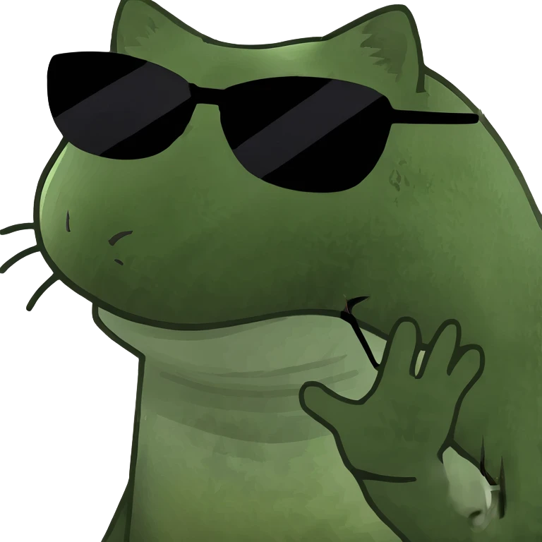 Cat with sunglasses emoji