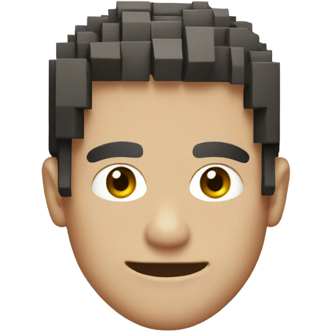 Pixel cartoon version of Mikey emoji