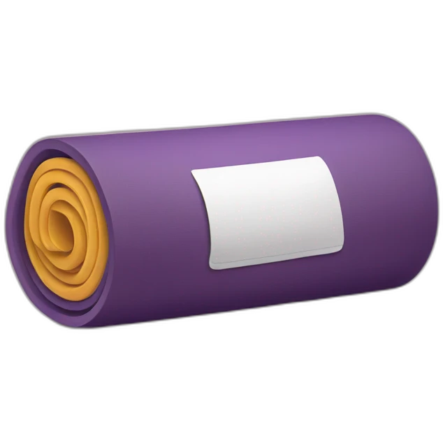 rolled yoga matt emoji