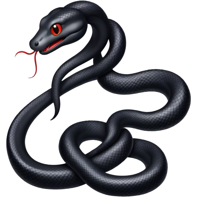 Black snake emoji