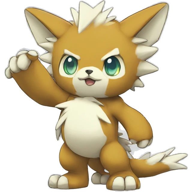 cute cool edgy Digimon-Fakemon-animal full body emoji