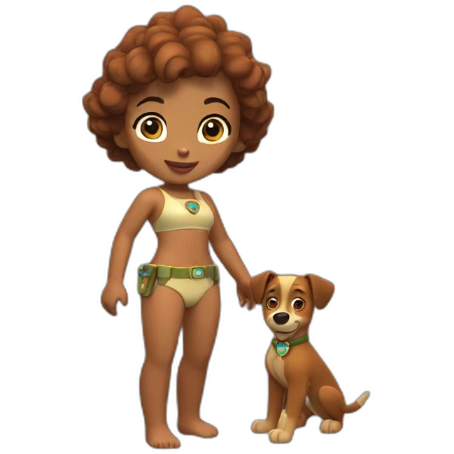 Naturist female paw patrol emoji