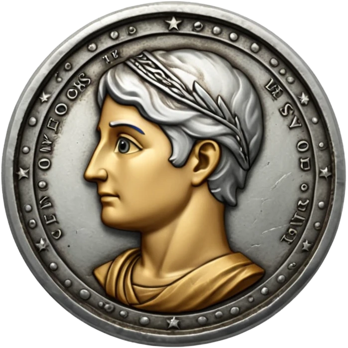 Ancient coin usa,silver emoji
