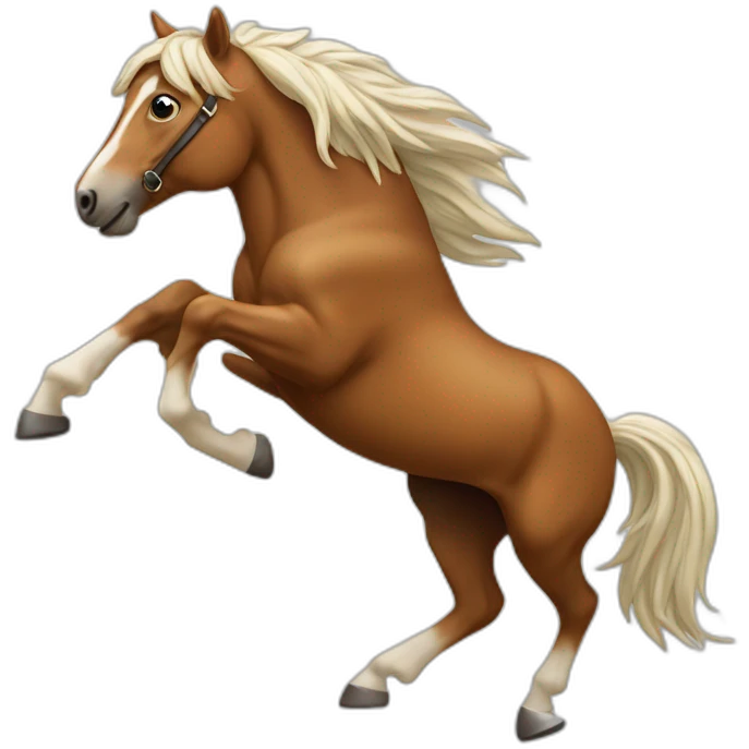 Cheval qui saute emoji