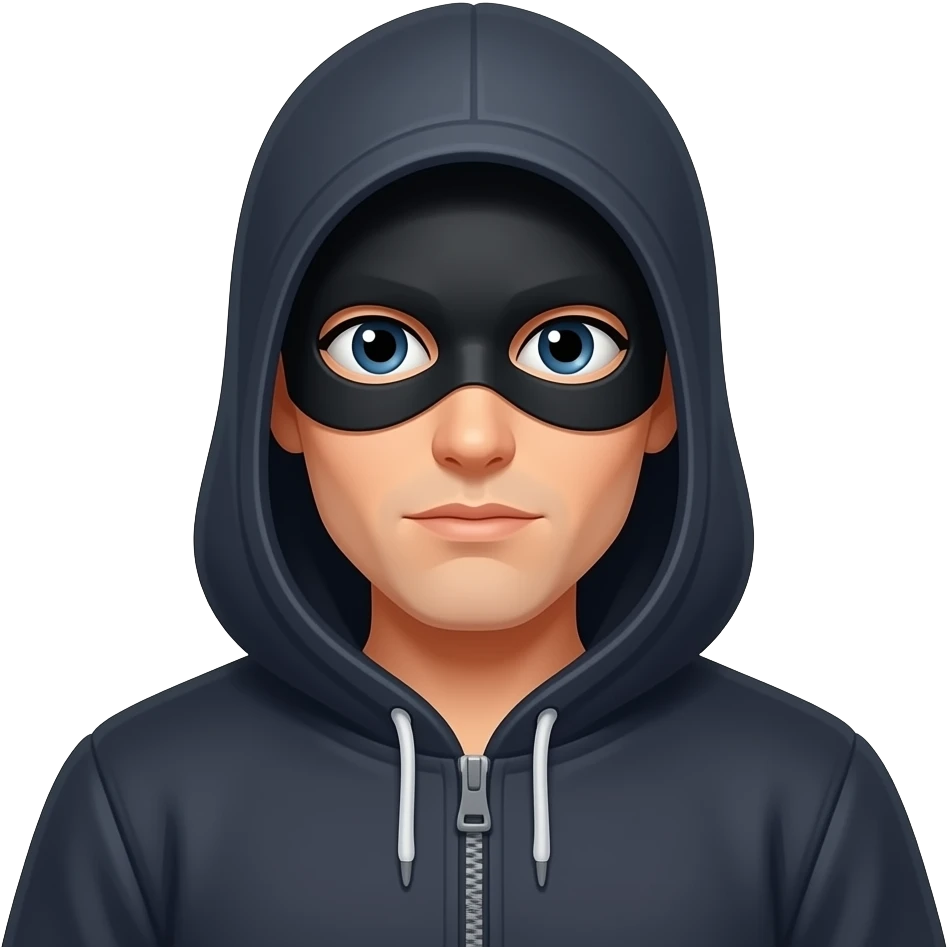 Make the burglar emoji emoji