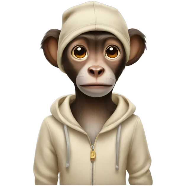 monkey wearing a dog outfit  emoji