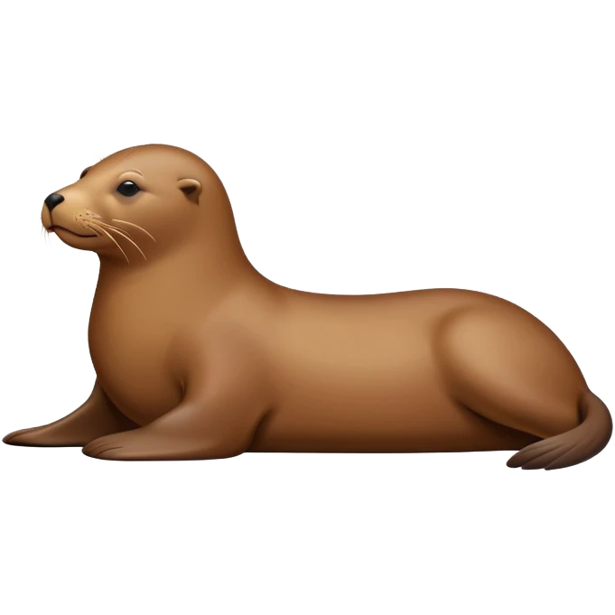 Sea lion lying down emoji