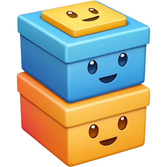 emoji of three boxes emoji