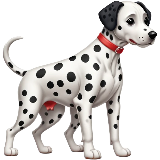 Twerking Dalmatian dog emoji