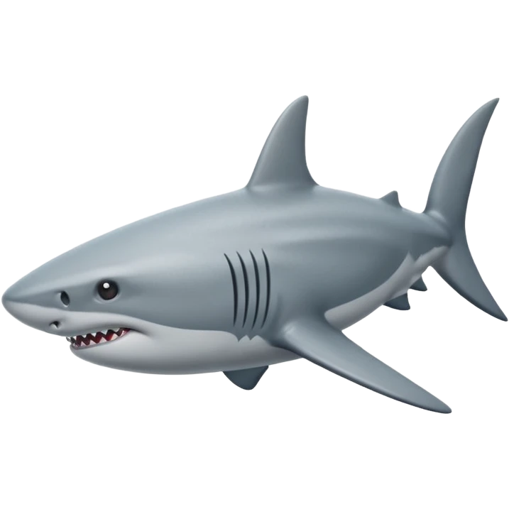 swimming shark emoji