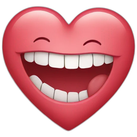 Heart Witt smile emoji