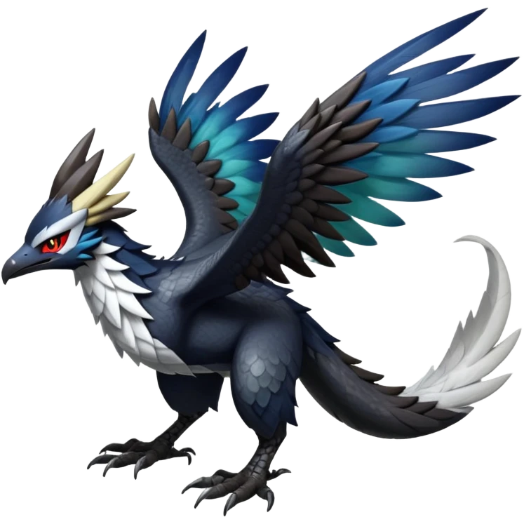 Shiny Dark Nargacuga-Silvally-Trico-Hybrid (Full body) emoji