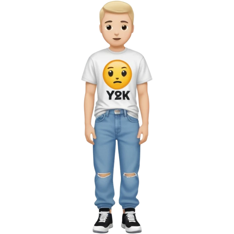 a white guy with a Y2K drip style  emoji