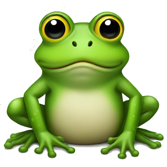 New year frog  emoji