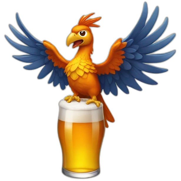 Fenix qui boit une bière  emoji